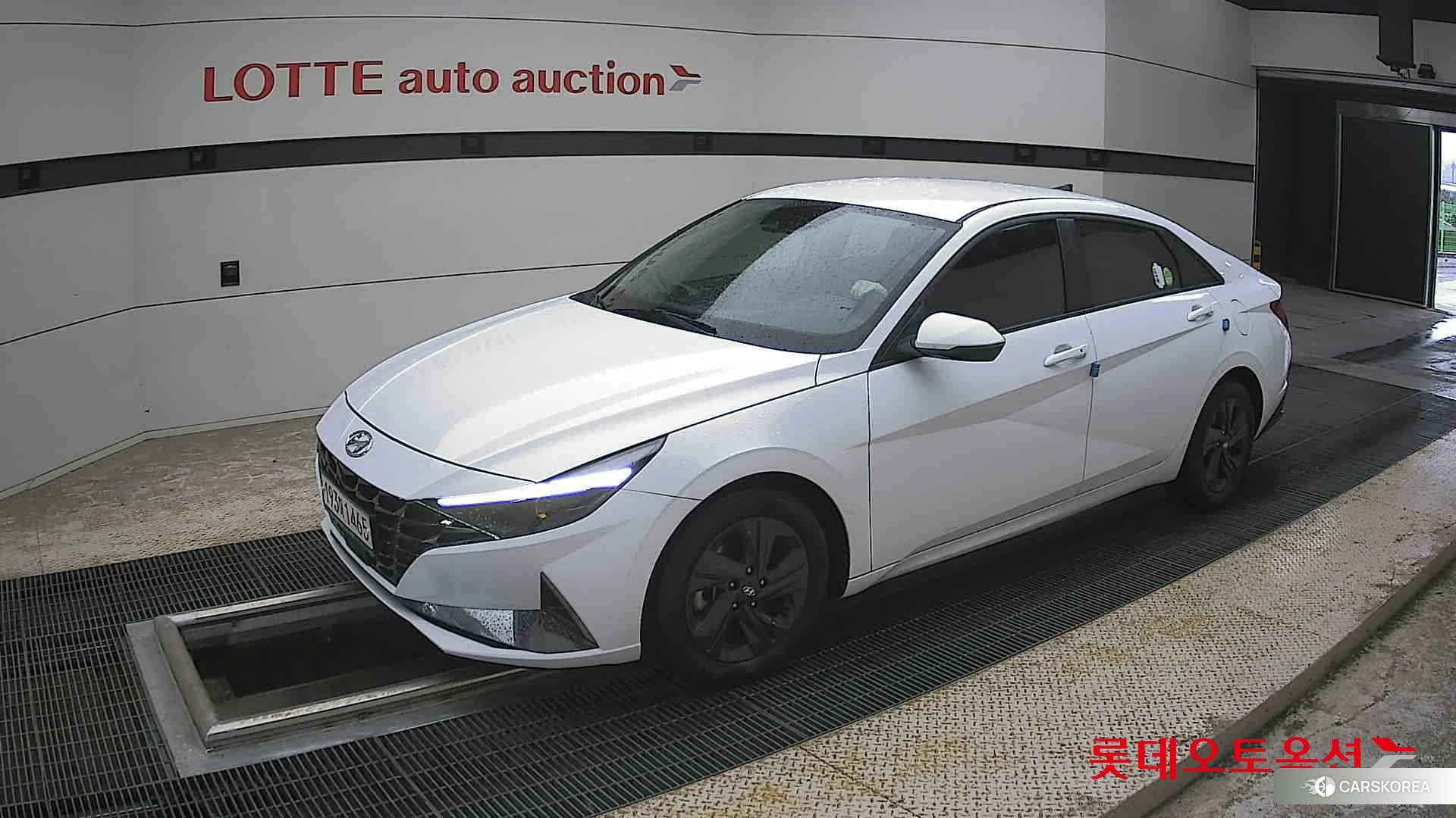 Hyundai Avante Hybrid 2022 Polar White из Кореи, фото 4