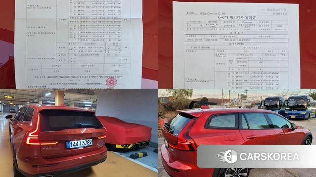 Volvo V60 Cross-Country 2nd Generation 2022 Красный из Кореи, фото 4