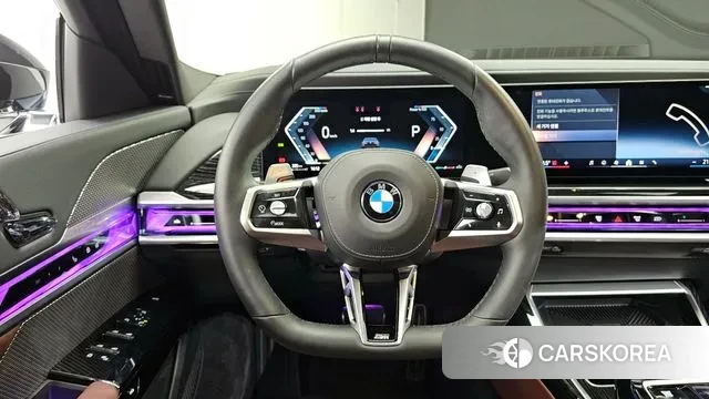 BMW 7 Series (G70) 2024 Черный из Кореи, фото 4