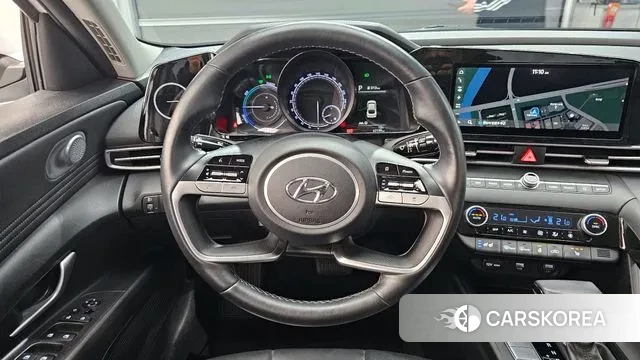 Hyundai Avante Hybrid (CN7) 2021 Белый из Кореи, фото 4