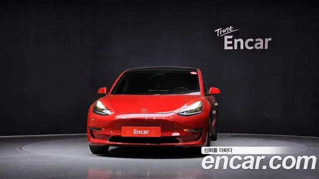 Tesla Model 3 2021 Красный из Кореи, фото 4