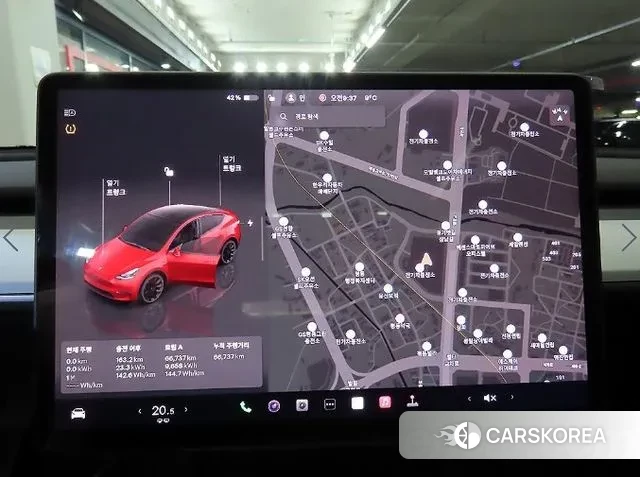 Tesla Model Y 2023 Красный из Кореи, фото 4