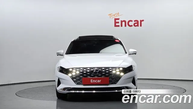 Hyundai The New Grandeur IG Hybrid 2021 Белый из Кореи, фото 4