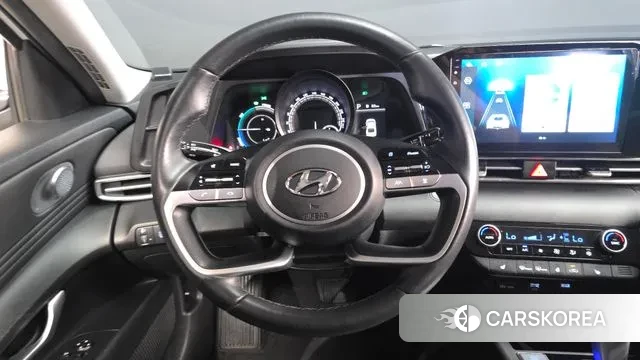 Hyundai Avante Hybrid (CN7) 2023 Белый из Кореи, фото 4