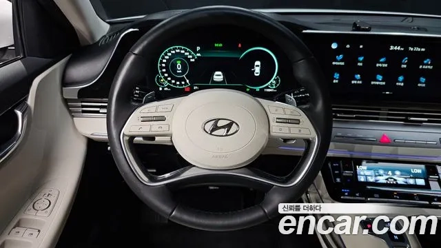 Hyundai The New Grandeur IG Hybrid 2021 Белый из Кореи, фото 4