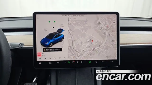 Tesla Model Y 2022 Синий из Кореи, фото 5