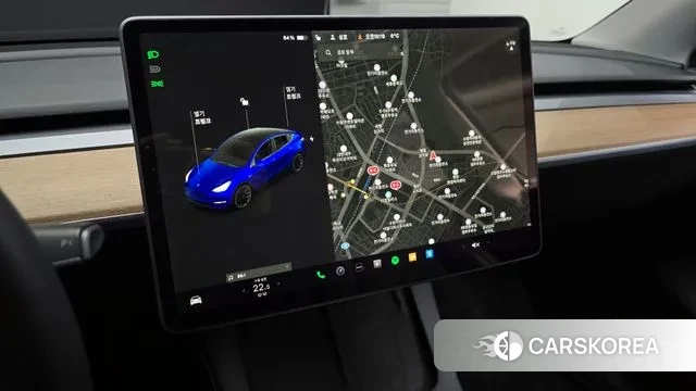 Tesla Model Y 2021 Синий из Кореи, фото 5