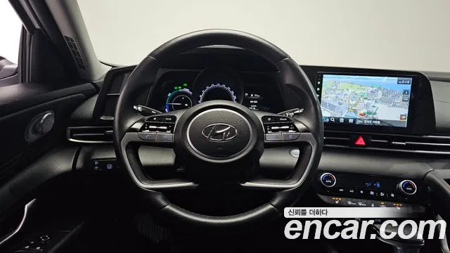 Hyundai Avante Hybrid (CN7) 2022 Белый из Кореи, фото 5