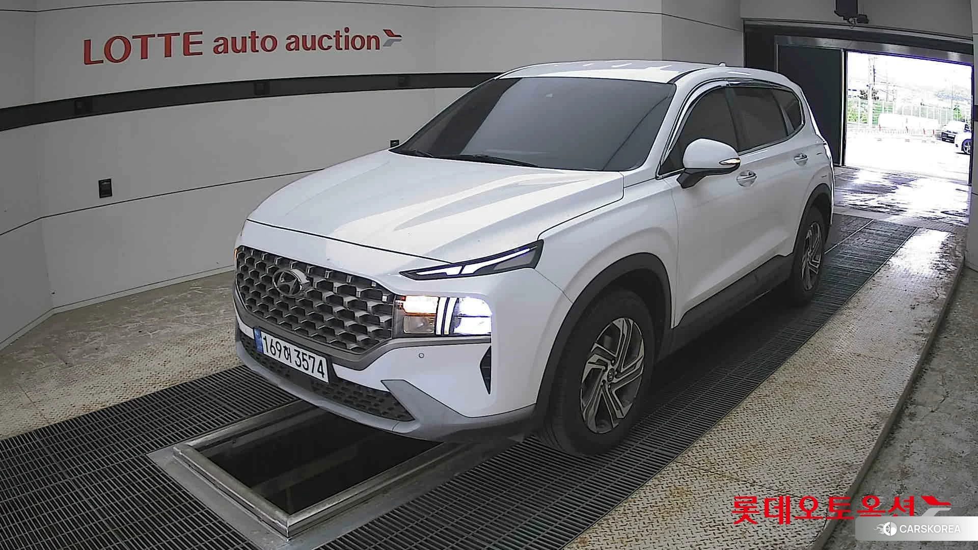 Hyundai Santa Fe 2022 Creamy White Pearl (optional) из Кореи, фото 5