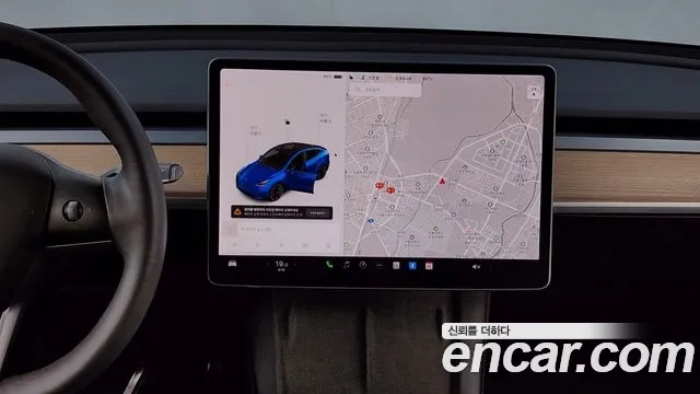 Tesla Model Y 2021 Синий из Кореи, фото 5