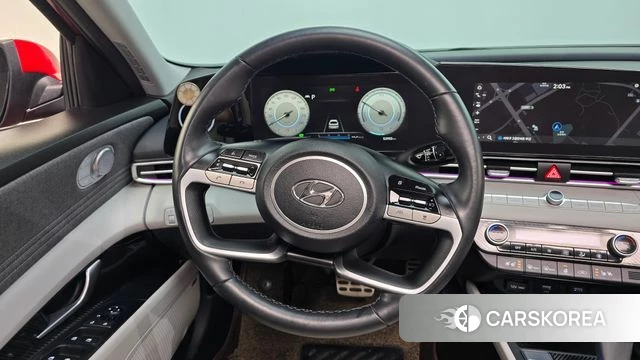 Hyundai Avante Hybrid (CN7) 2020 Красный из Кореи, фото 5