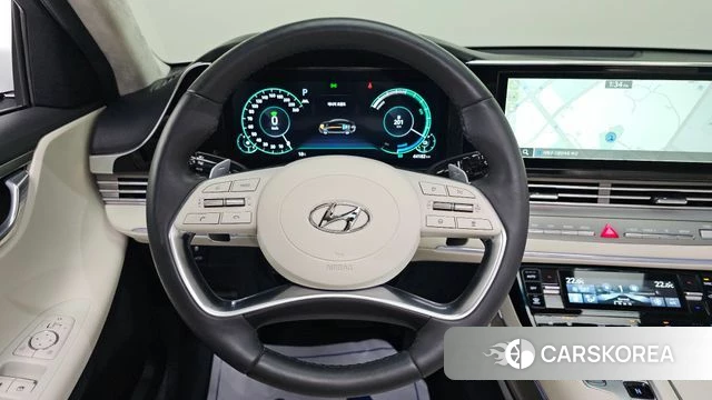 Hyundai The New Grandeur IG Hybrid 2022 Белый из Кореи, фото 5