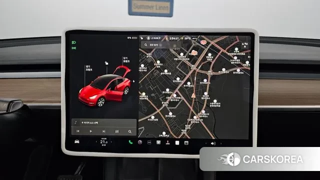 Tesla Model Y 2021 Красный из Кореи, фото 5