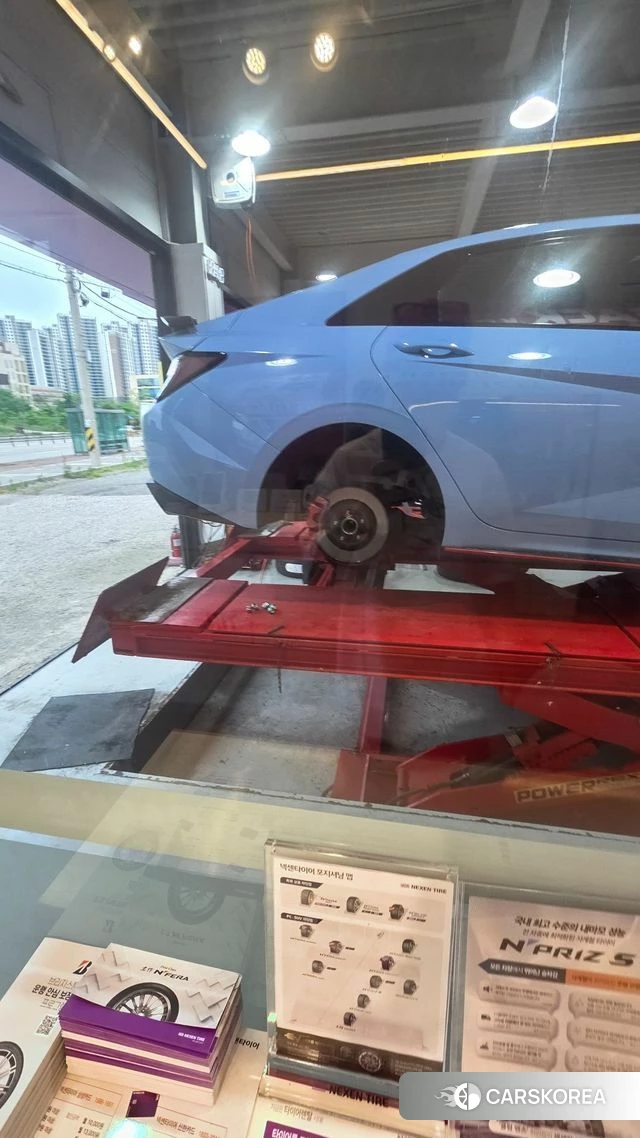 Hyundai Avante (CN7) 2022 Небесно-голубой из Кореи, фото 5