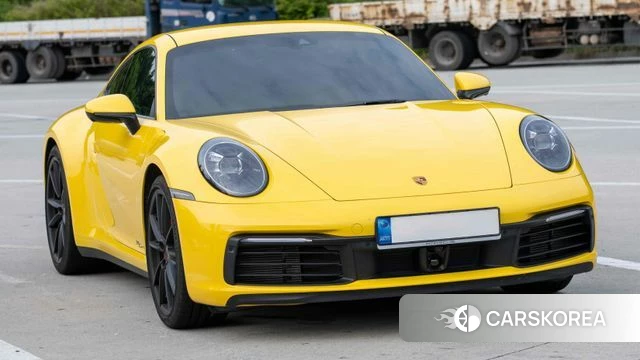 Porsche 911(992) 2021 Желтый из Кореи, фото 5