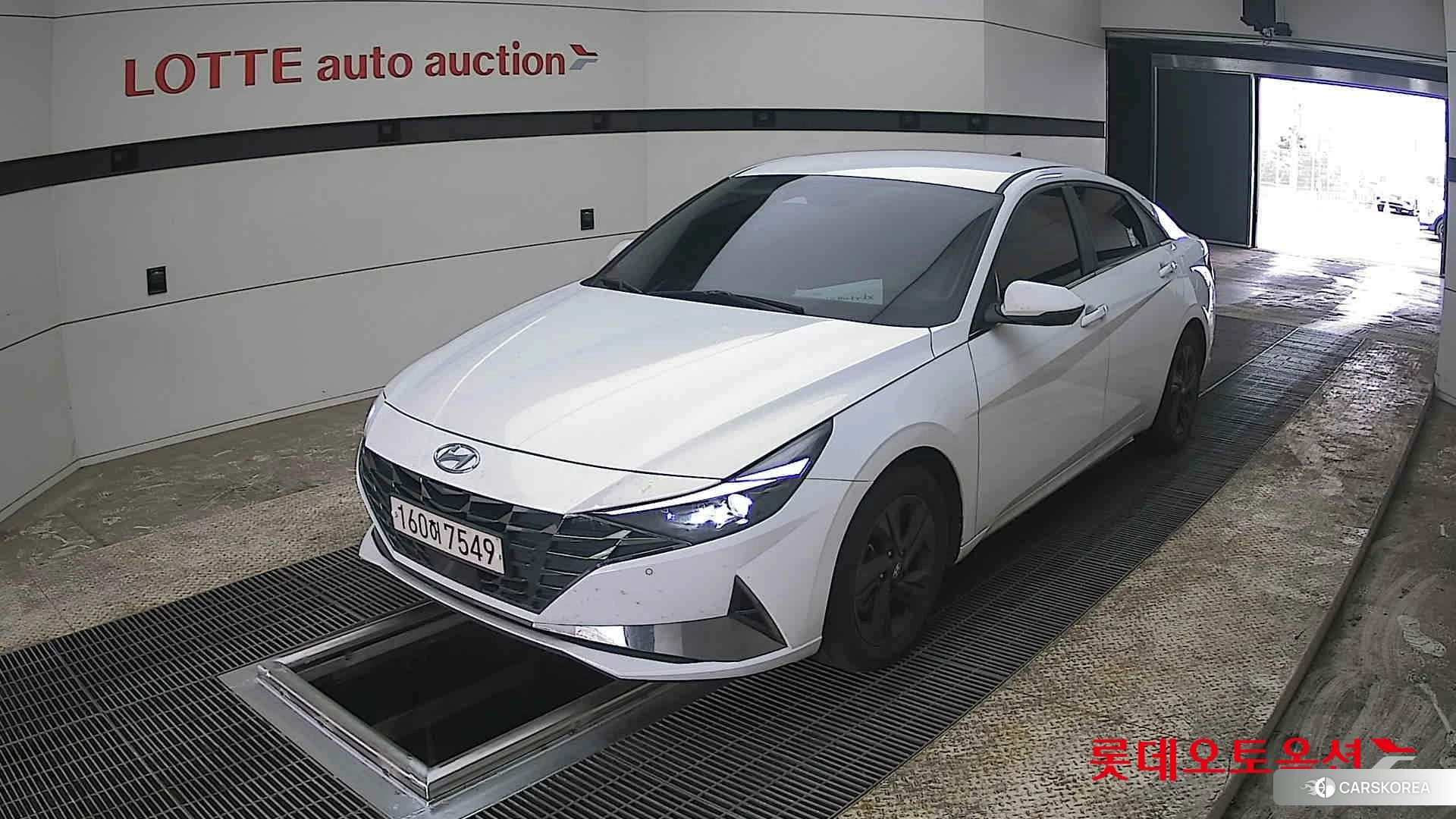 Hyundai Avante 2021 Polar White из Кореи, фото 5