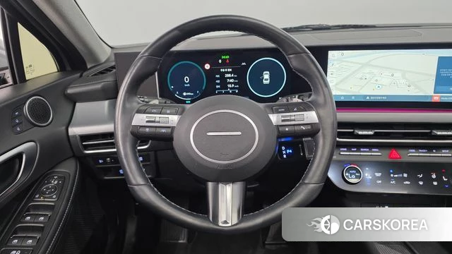 Hyundai Sonata D Edge Hybrid (DN8) 2024 Светло-серебряный цвет из Кореи, фото 5