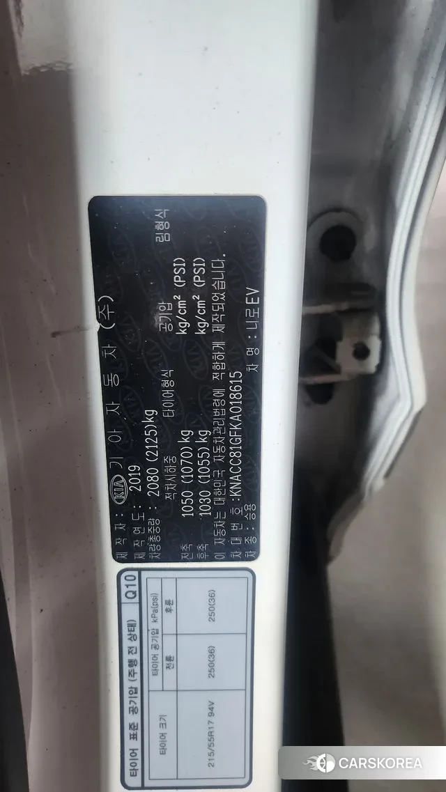 Kia Niro EV 2019 Белый из Кореи, фото 5