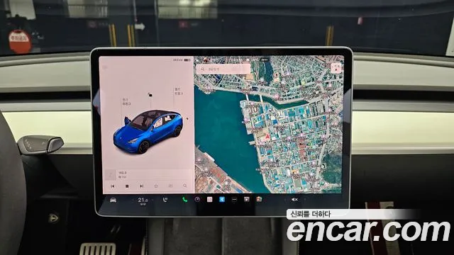 Tesla Model Y 2021 Синий из Кореи, фото 5