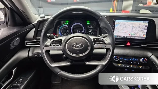 Hyundai Avante Hybrid (CN7) 2022 Белый из Кореи, фото 5