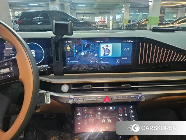 Hyundai Grandeur Hybrid (GN7) 2024 Серебристо-серый из Кореи, фото 5