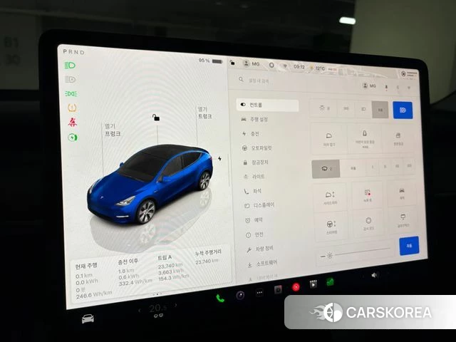 Tesla Model Y 2023 Синий из Кореи, фото 5