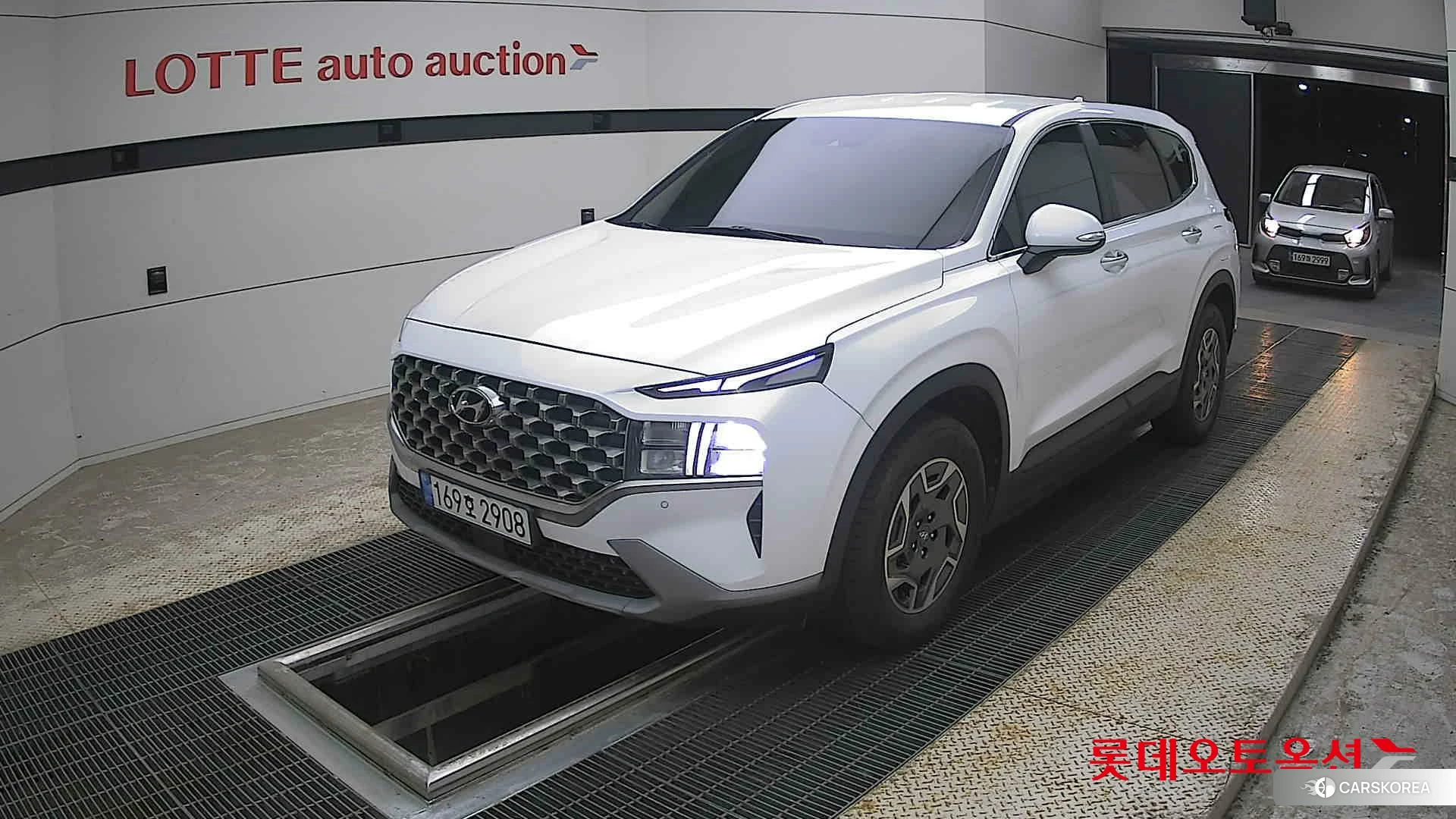 Hyundai Santa Fe Hybrid 2022 Creamy White Pearl (optional) из Кореи, фото 5
