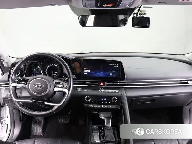 Hyundai Avante Hybrid (CN7) 2022 Белый из Кореи, фото 5