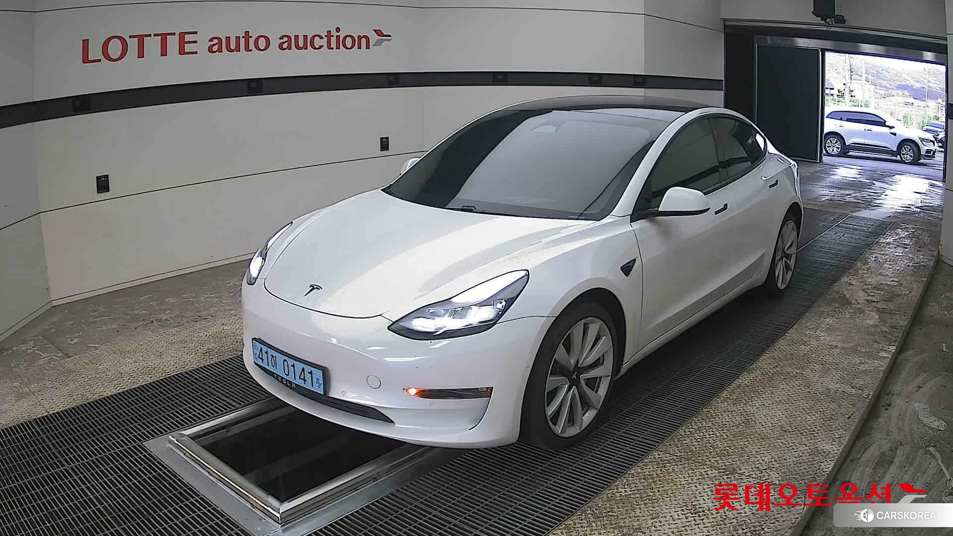 Tesla Model 3 Long Range 2021 Pearl White Multi-coat из Кореи, фото 5