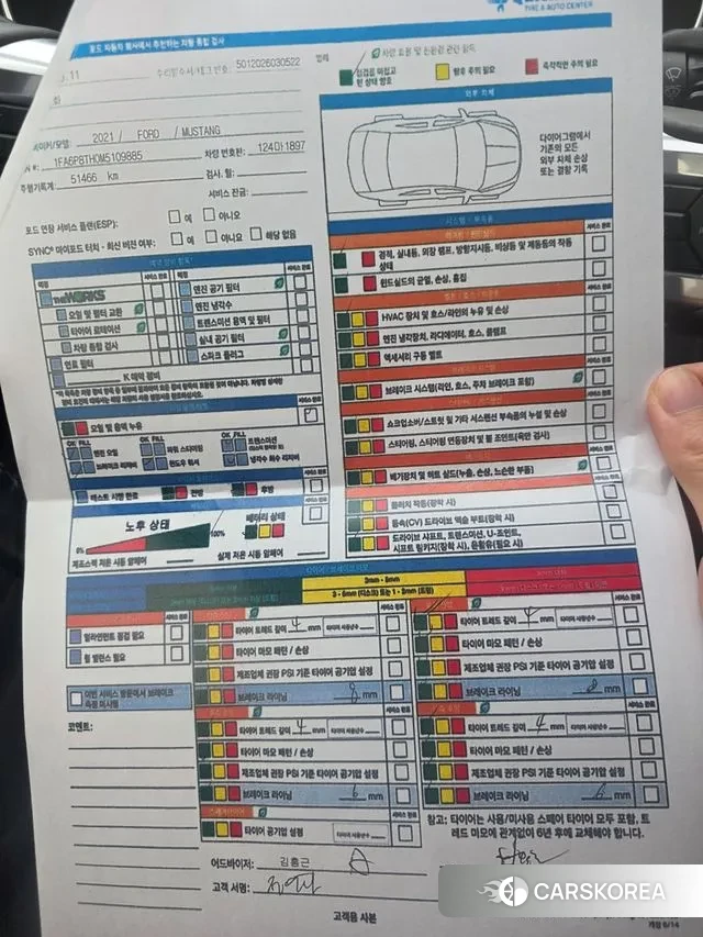 Ford Mustang 2021 Красный из Кореи, фото 5