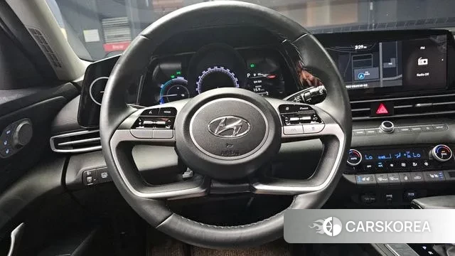 Hyundai Avante Hybrid (CN7) 2021 Белый из Кореи, фото 5