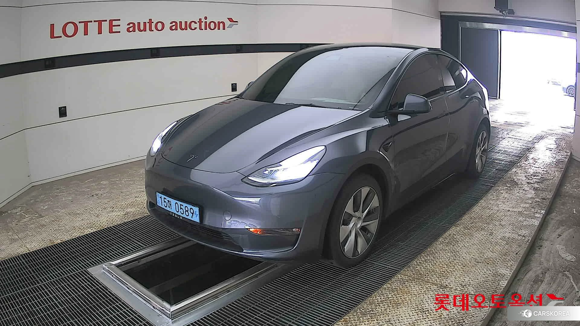 Tesla Model Y Long Range 2022 Midnight Silver Metallic из Кореи, фото 5