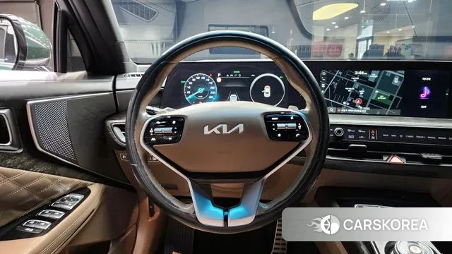 Kia K8 Hybrid 2021 Темно-зеленый из Кореи, фото 5