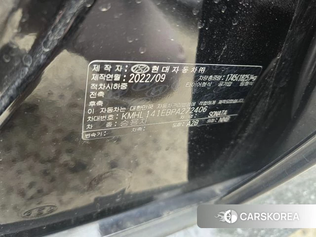 Hyundai Sonata (DN8) 2022 Черный из Кореи, фото 5