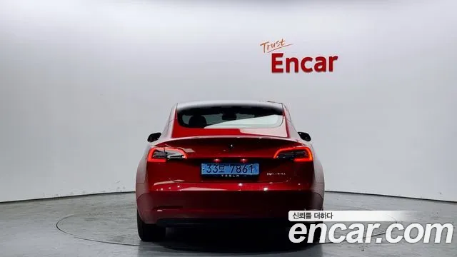 Tesla Model 3 2021 Красный из Кореи, фото 5