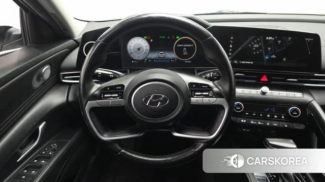 Hyundai Avante Hybrid (CN7) 2021 Белый из Кореи, фото 5