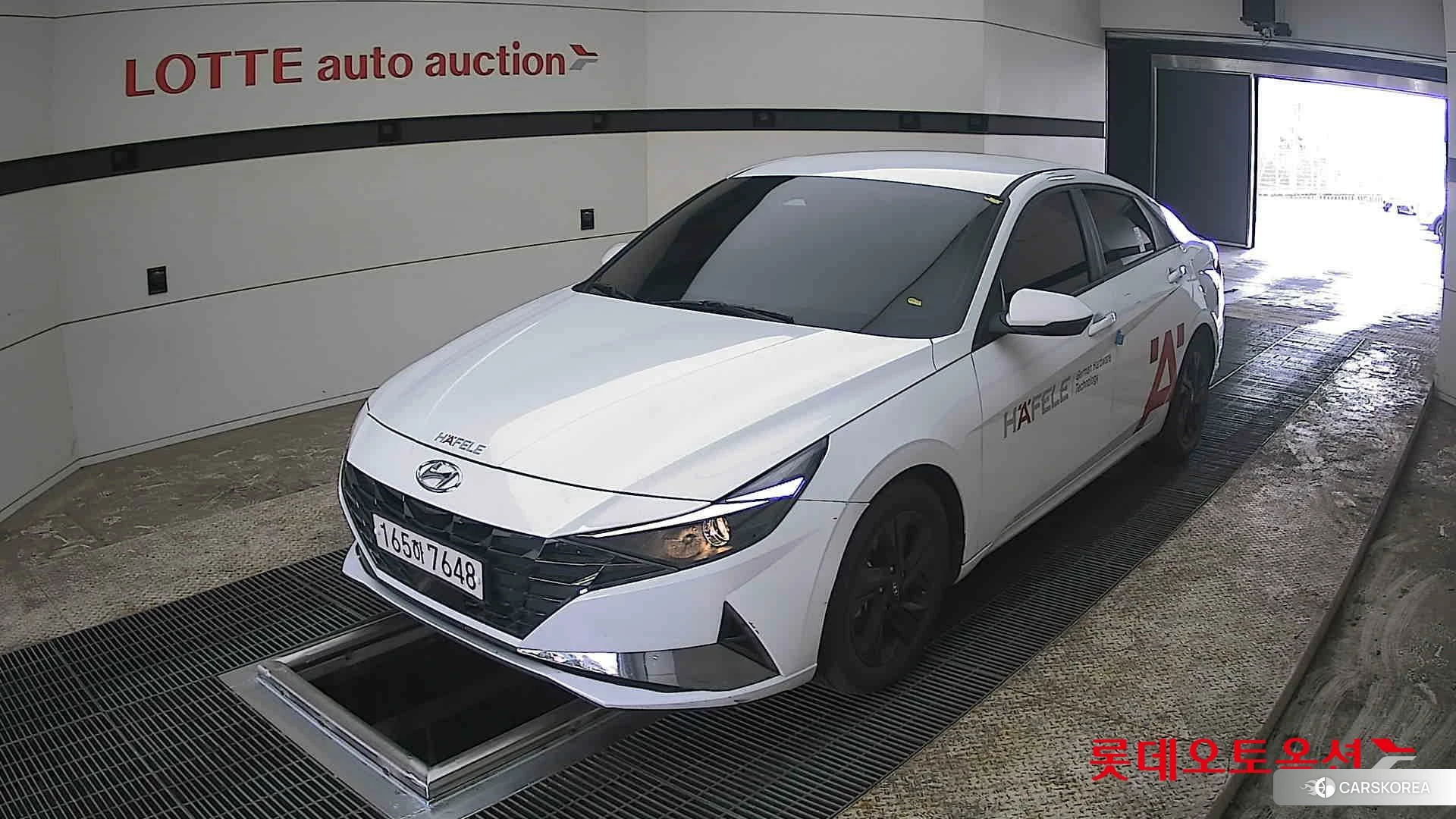 Hyundai Avante Hybrid 2022 Polar White из Кореи, фото 5