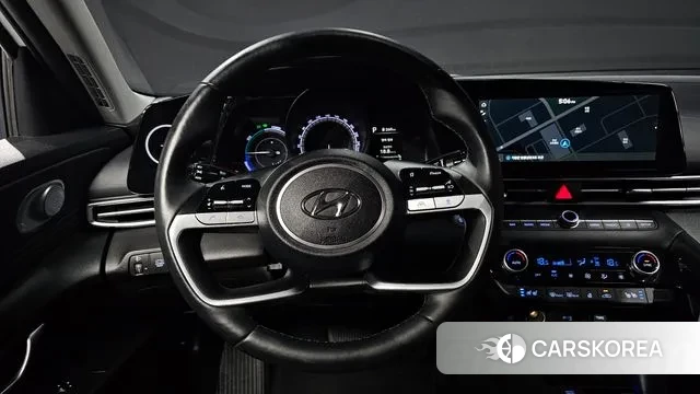 Hyundai Avante Hybrid (CN7) 2022 Белый из Кореи, фото 5