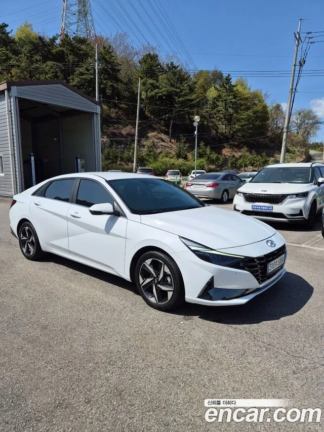 Hyundai Avante Hybrid (CN7) 2022 Белый из Кореи, фото 5