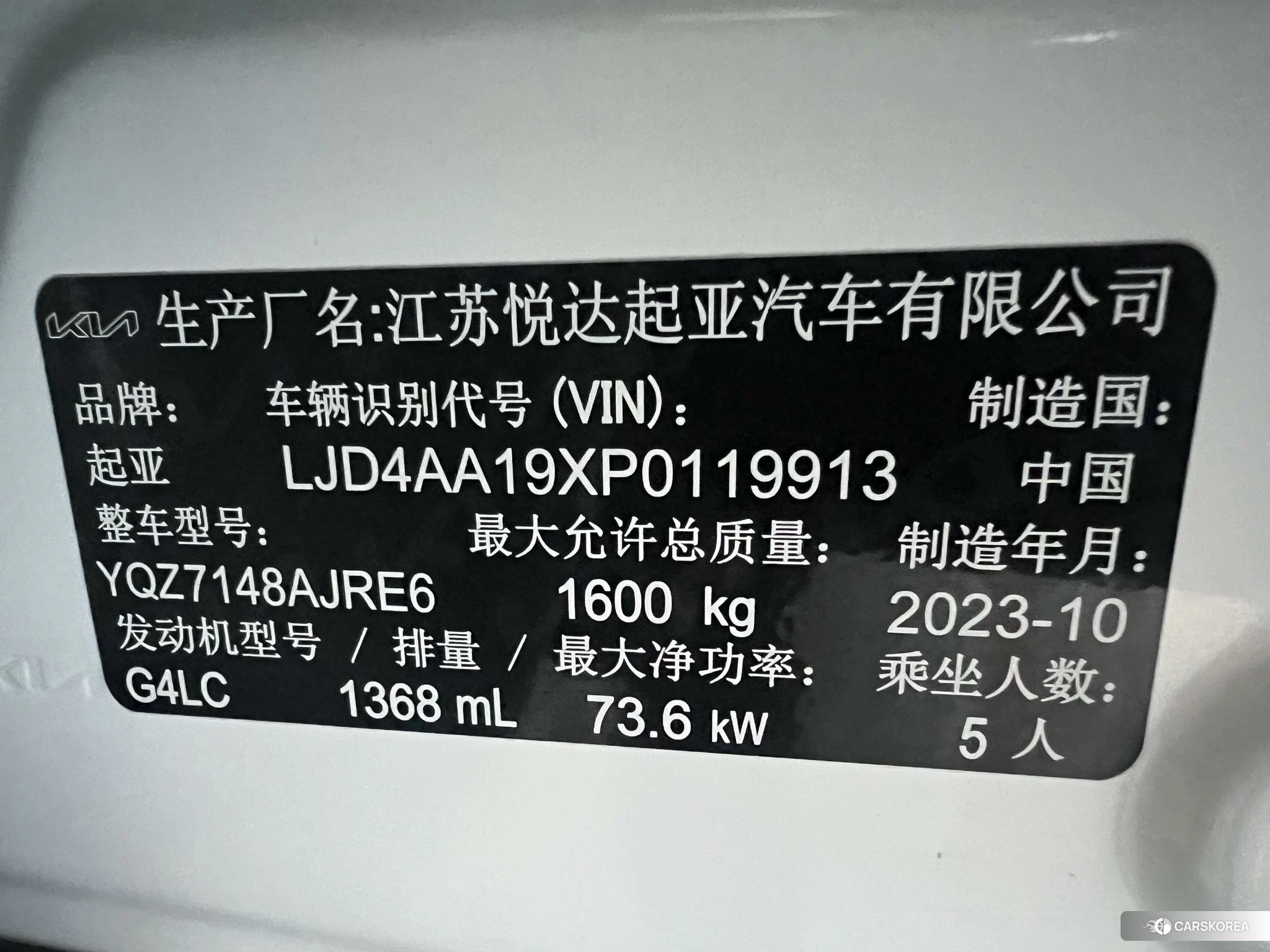 Kia KX1 2021 Белый из Китая, фото 5
