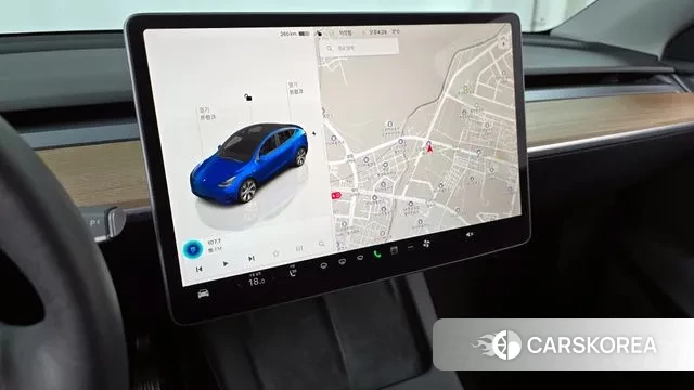 Tesla Model Y 2022 Синий из Кореи, фото 5