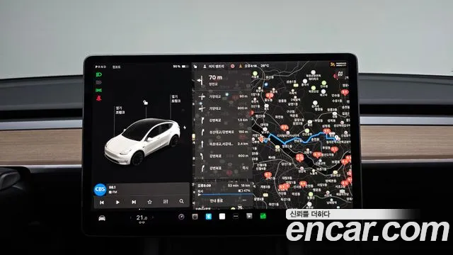 Tesla Model Y 2021 Белый из Кореи, фото 5