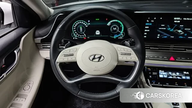 Hyundai The New Grandeur IG Hybrid 2022 Белый из Кореи, фото 5