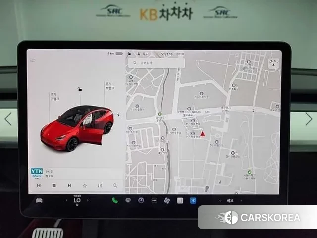 Tesla Model Y 2021 Красный из Кореи, фото 5