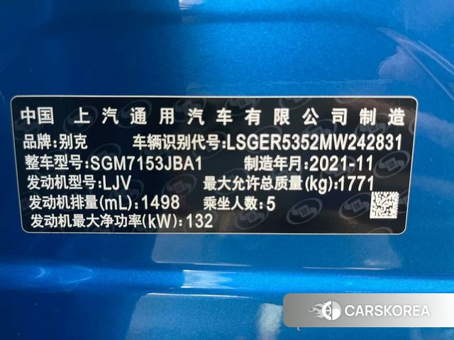 Buick Weilang 2022 Синий из Китая, фото 5