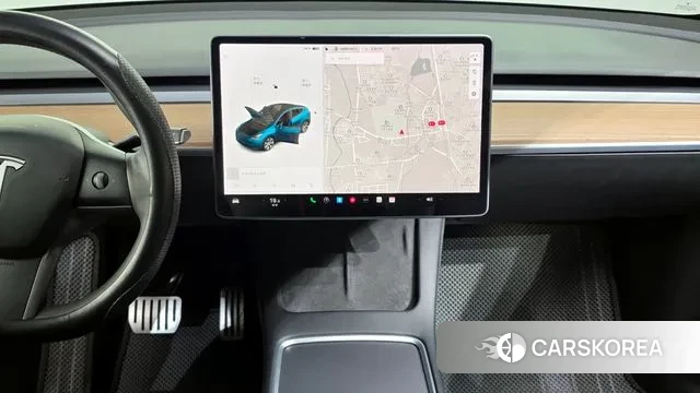 Tesla Model Y 2021 Синий из Кореи, фото 5