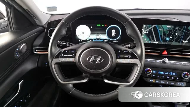 Hyundai Avante Hybrid (CN7) 2022 Черный из Кореи, фото 5