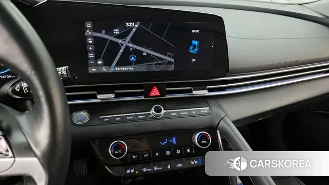 Hyundai Avante Hybrid (CN7) 2022 Черный из Кореи, фото 5