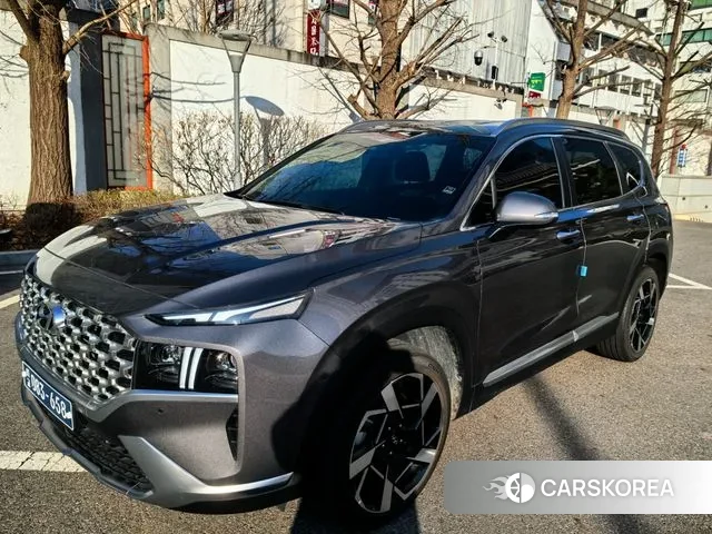 Hyundai The New Santa Fe 2021 Серебристо-серый из Кореи, фото 5