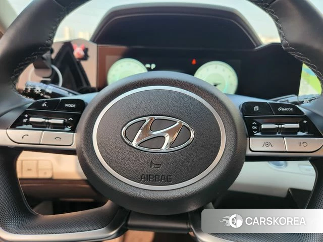 Hyundai Avante Hybrid (CN7) 2021 Белый из Кореи, фото 5